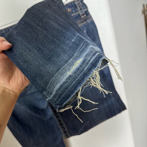 KUT From The Kloth Kate So Low Rise Boot Cut Jeans Women's Flap Pocket Size 10 - Picture 8 of 13